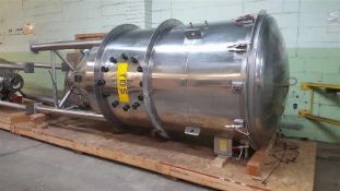SEMCO Transfer Tank Dense Phase Transporter: All stainless steel dimensions of 52'' diameter x 10'