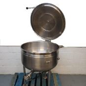 Cleveland Steam Kettle Model KDL-30-F Kettle, direct steam, 30-gallon capacity, full steam jacket