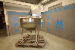 Lee 200 Gallon S/S Kettle, SN B5607A, with Agitator with Drive Motor, Top Mounted Control Box with