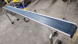 NEW DORNER Sanitary Conveyor Table top on legs, all stainless steel construction. 10'' large x 10'