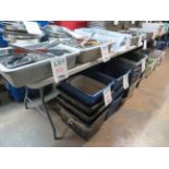 LOT including folding tables approx. 70" x 30" (qty 2)