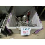 LOT including assorted utensils with bin (qty 20)