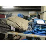 LOT including tarps and blankets (qty 13)