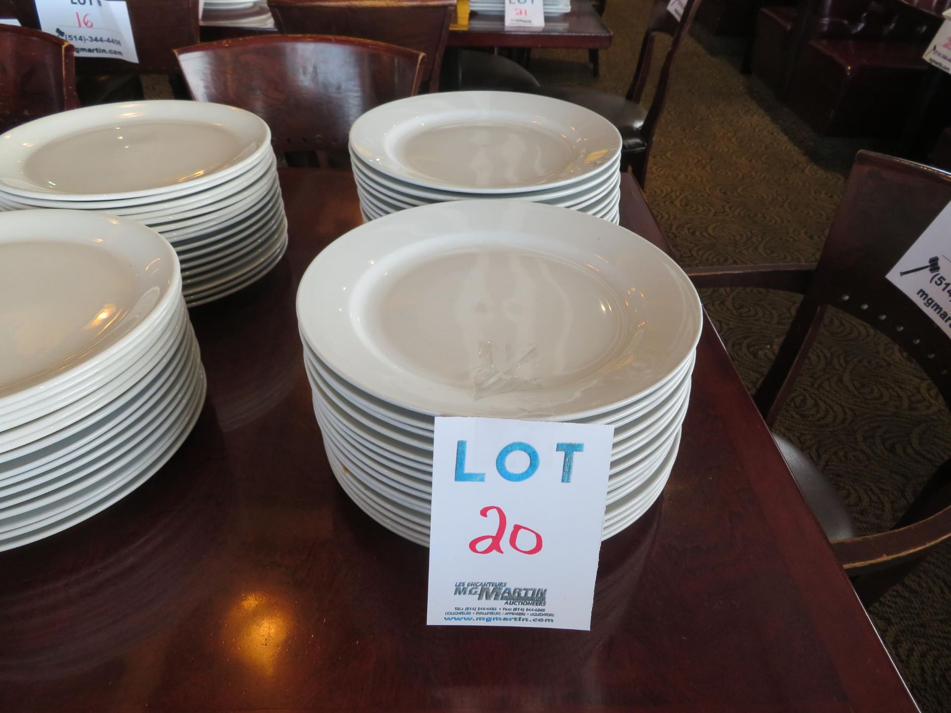 LOT including plates approx 12" (qty 30)