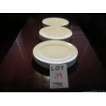 LOT including 13" oval plates (qty 24)