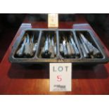 LOT including steak knives with tray (qty 83)