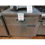 Stainless steel refrigerated cabinet with (1) drawer approx. 30"w x 30"d x 37"h