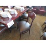 LOT including dining chairs, wood and upholstered seats (qty 10)