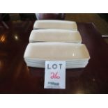 LOT including oval plates approx. 5" x14" (qty 28)