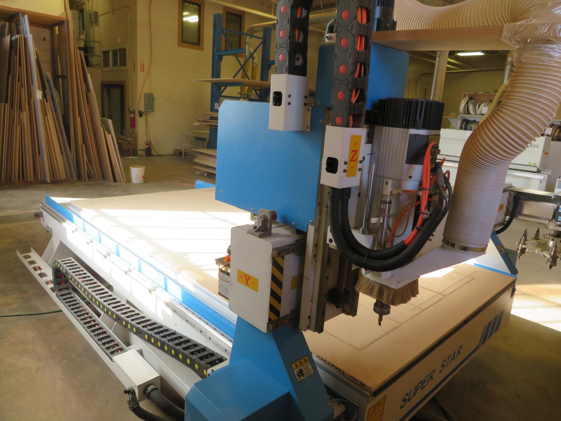 SUPER STAR CNC Router (2016) Mod #SKM30 with 10 tool changer, working area: 1500 mm x 3000 mm, - Image 7 of 19