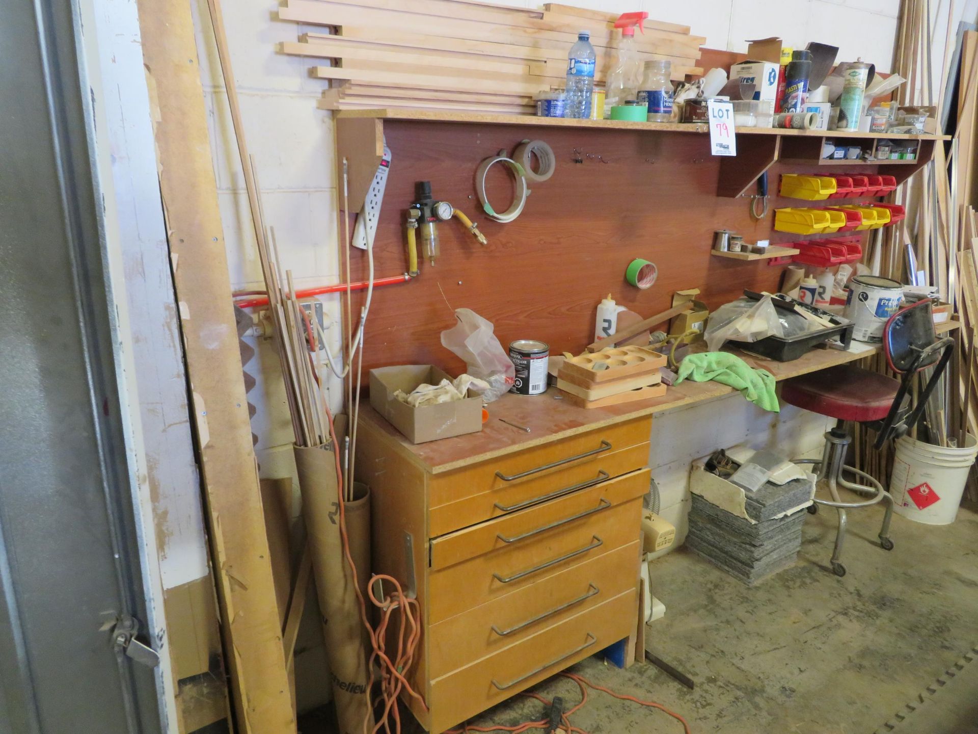 LOT including assorted hardware, etc. with cabinets - Image 9 of 9