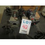 LOT including BOSCH, PORTER CABLE routers (qty 3)