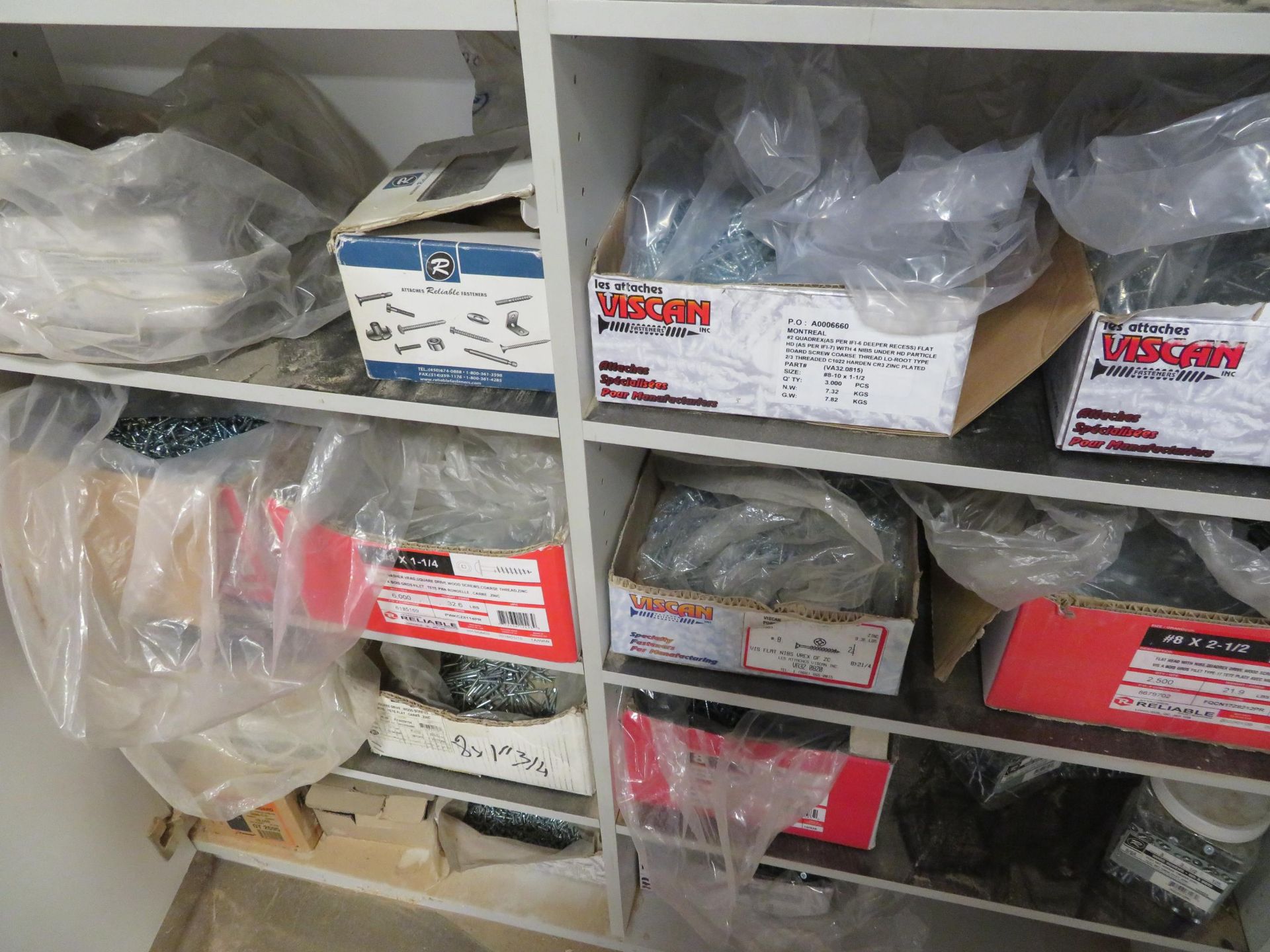 LOT including assorted screws, bolts, etc. with cabinets - Image 5 of 6