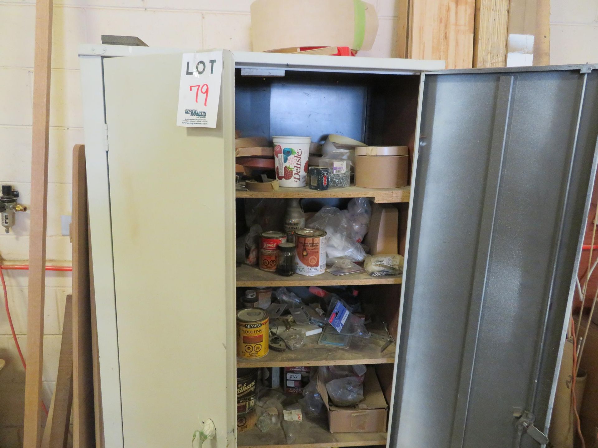 LOT including assorted hardware, etc. with cabinets - Image 8 of 9