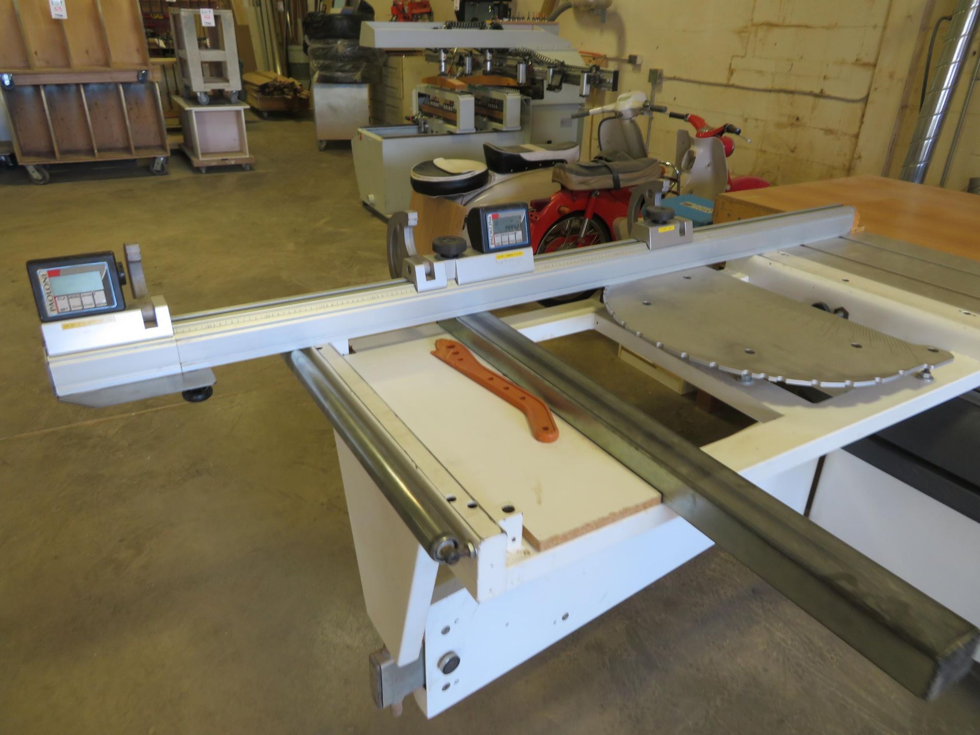PAOLINI Sliding table saw, Mod# P3200SX (Made in Italy), 575 volts, power : 6 KW, 3 phase, 60 HZ, 10 - Image 4 of 10