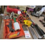 LOT including assorted tools