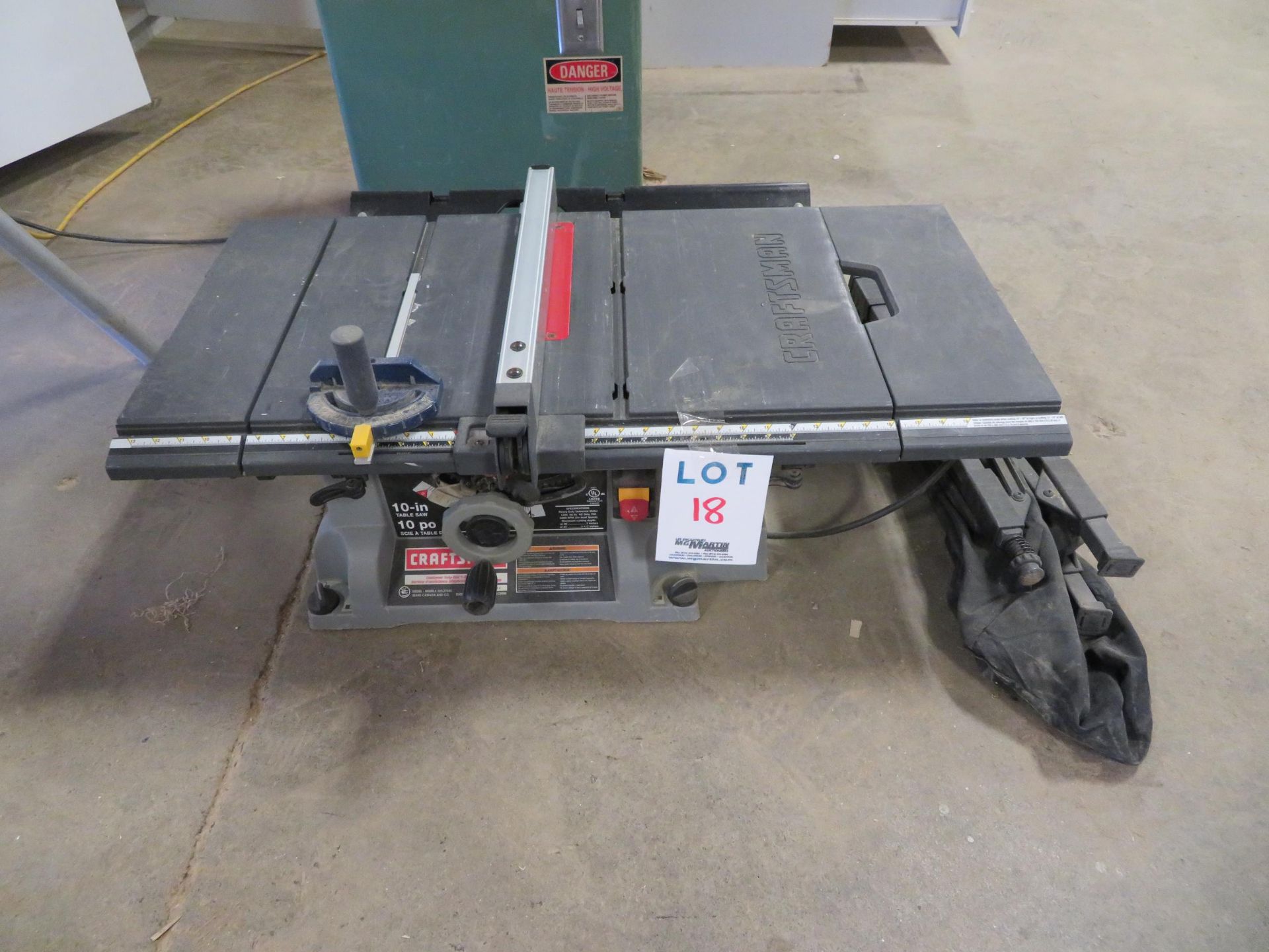 CRAFSTMAN 10" table saw, Mod# 315-27545, 110 Volts