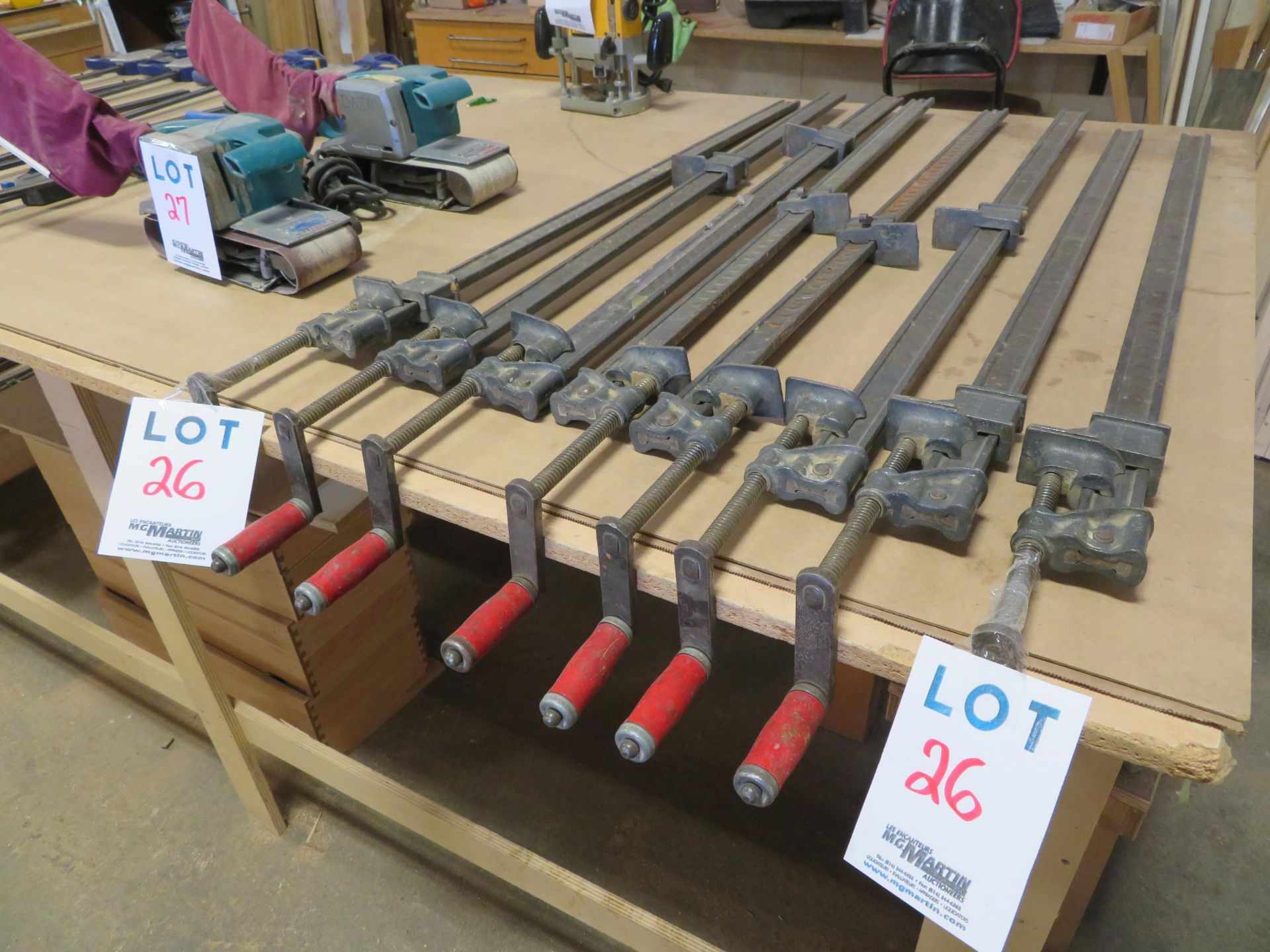 LOT including 36" clamps (approx.) (qty 8) - Image 2 of 2