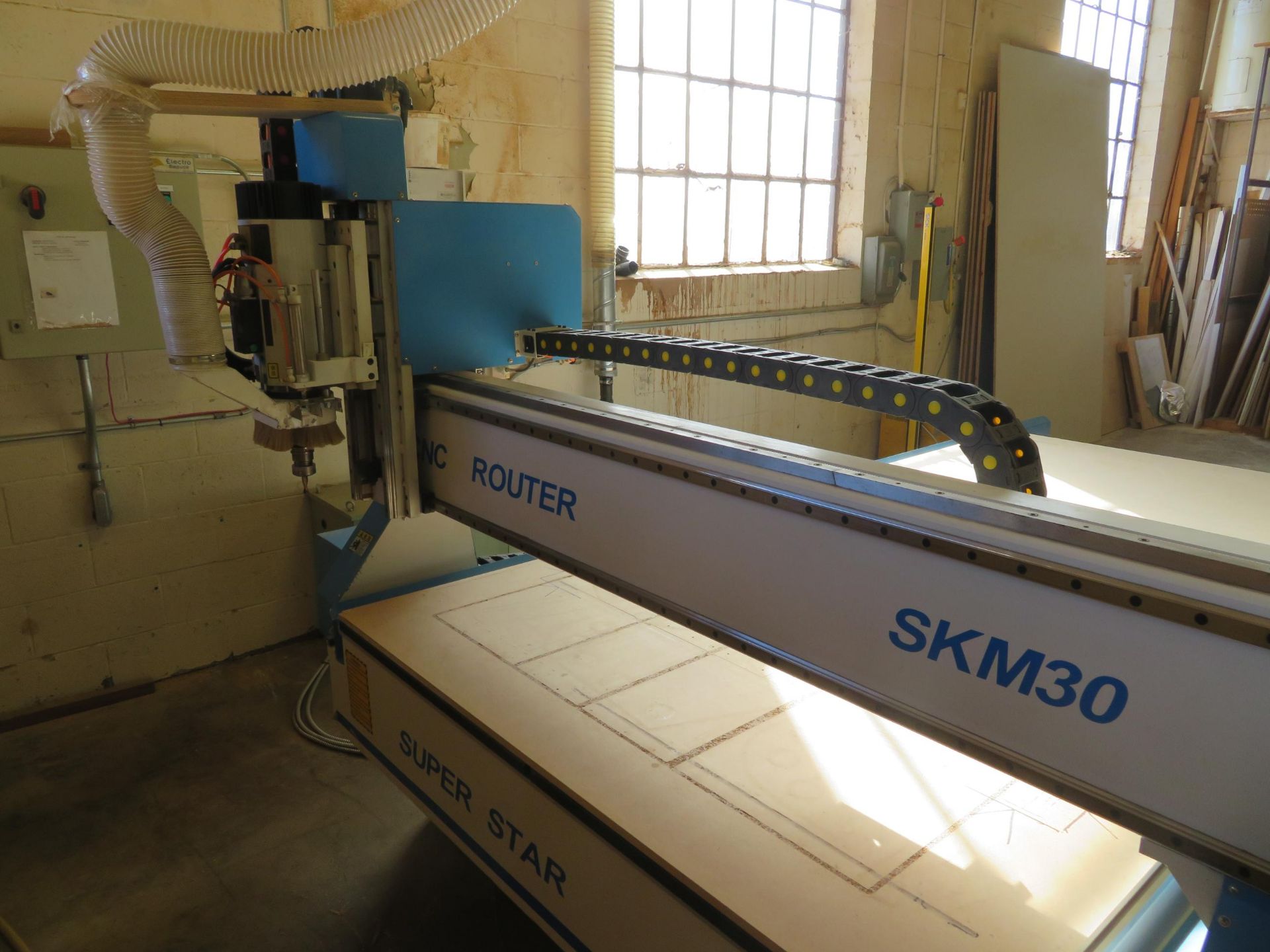 SUPER STAR CNC Router (2016) Mod #SKM30 with 10 tool changer, working area: 1500 mm x 3000 mm, - Image 4 of 19