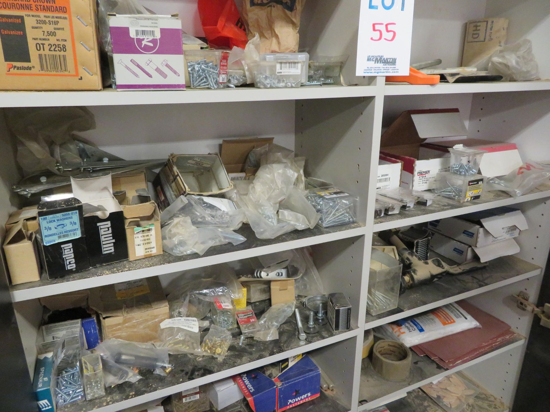 LOT including assorted screws, bolts, etc. with cabinets - Image 3 of 6