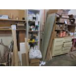 LOT including assorted hardware, etc. with cabinets