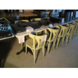 LOT including dining room tables approx. 24" x 24" (qty 4)