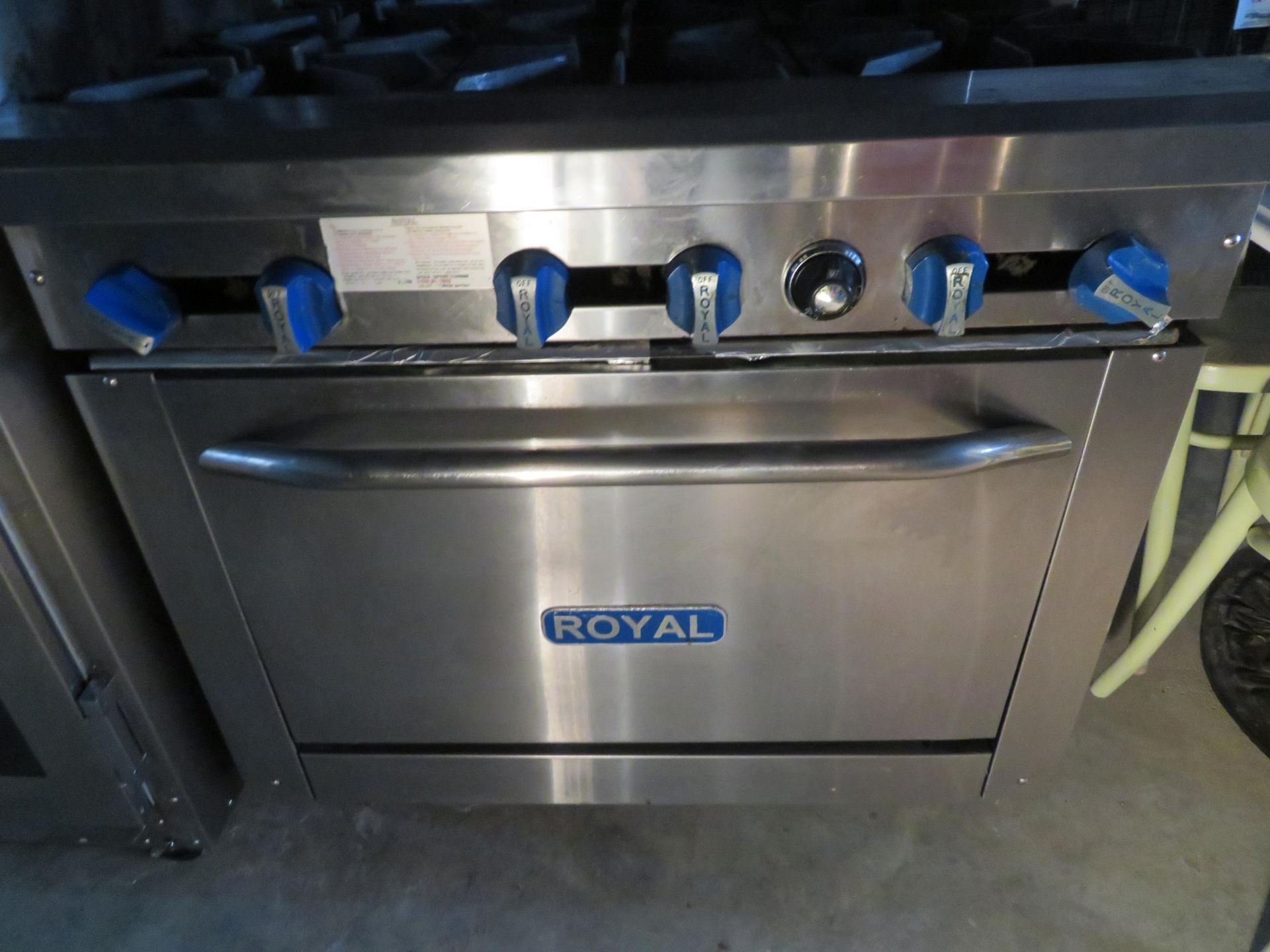 ROYAL 6 burner stove approx. 36"w x 32"d x 36"h - Image 3 of 4