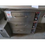 HATCO 3 drawer warmer on wheels approx. 29"w x 23"d x 36"h