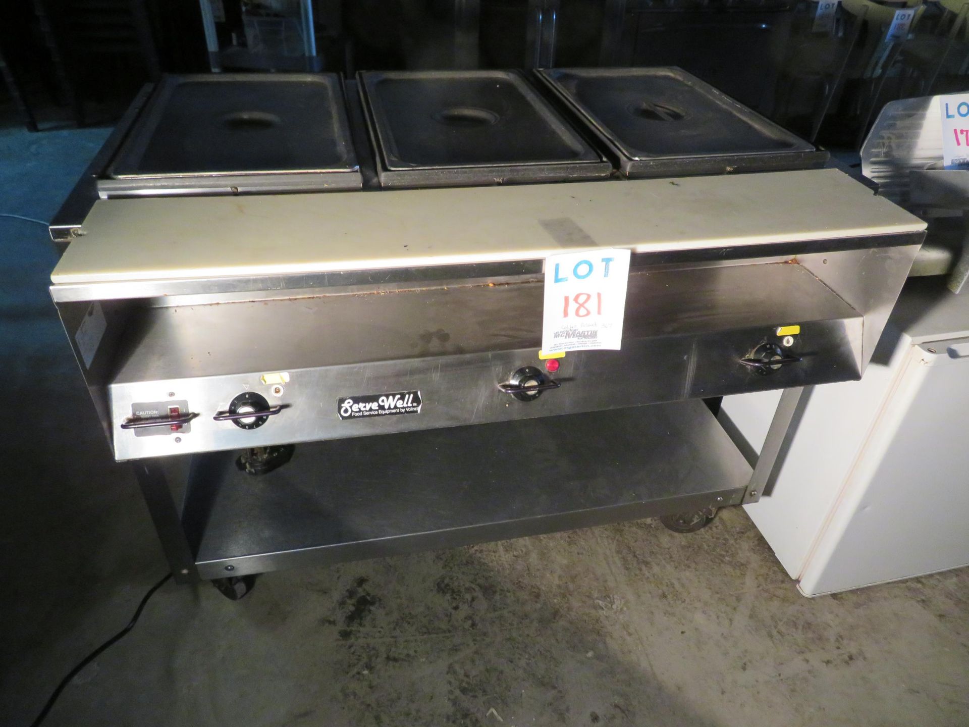 HEAT WELL steam table approx. 42"w x 32"d x 35"h