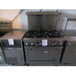 FUEGO 6 burner oven, Mod #BR-36 approx. 36"w x 30"d x 37"h