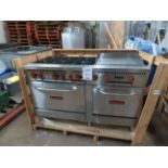 Brand New SIERRA combination gas 60"range with 6 burners and 24" hot plate/griddle, Mod #SR-6B-24G-