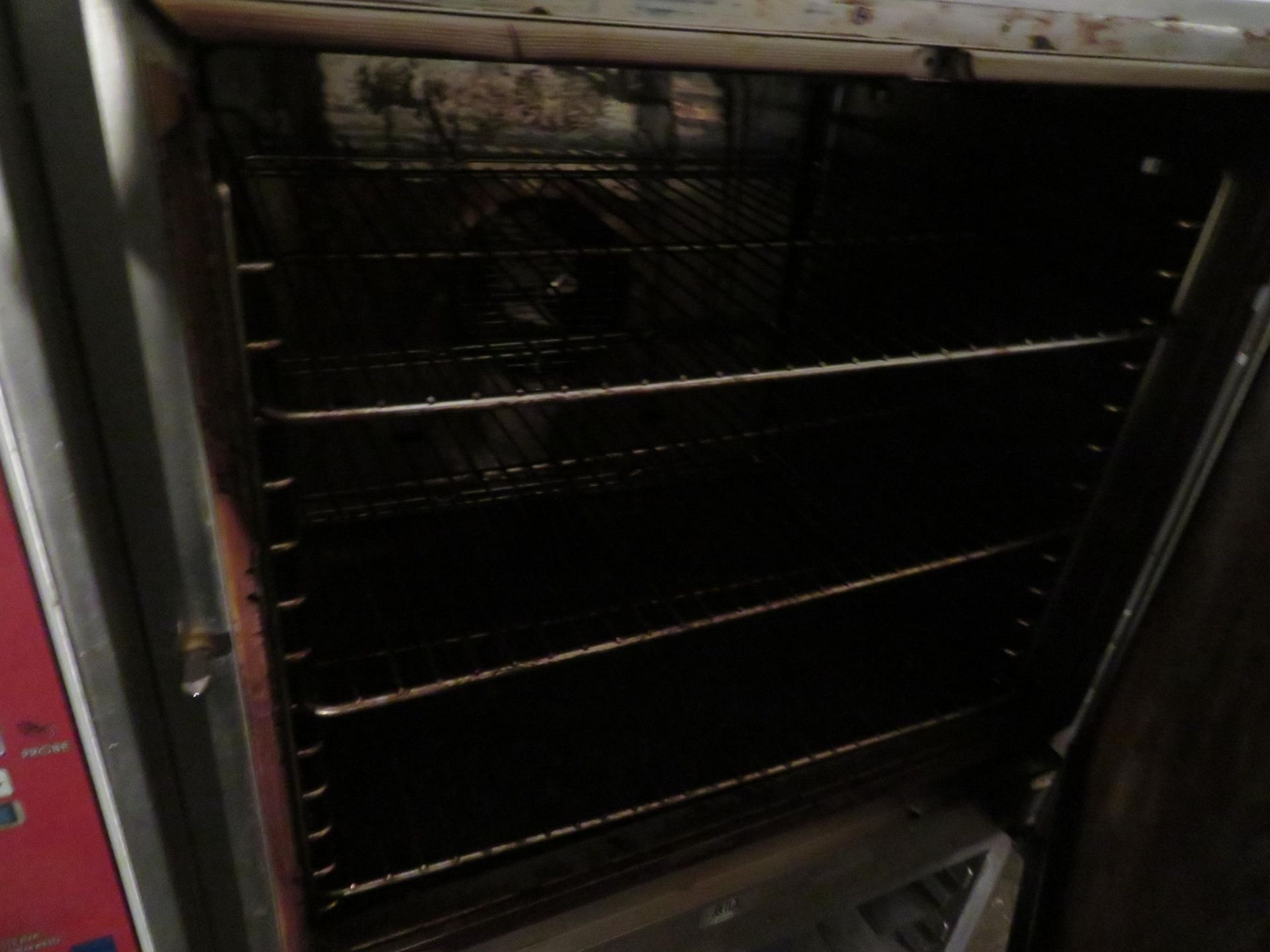 BLODGETT commercial oven with rack on wheels, Mod #BCX14 approx. 40"w x 37"d x 56"h - Image 4 of 4