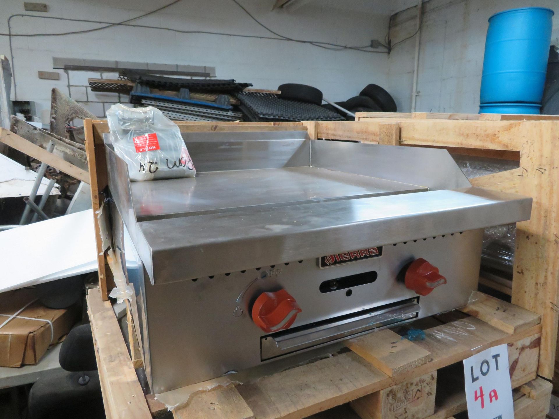 Brand New SIERRA 24" hot plate/griddle Mod #SRMG-24 (natural gas) approx. 24"w x 31"d x 12"h