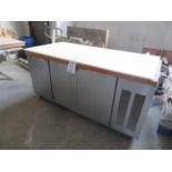 3 door refrigerated unit approx. 72"w x 32"d x 35"h