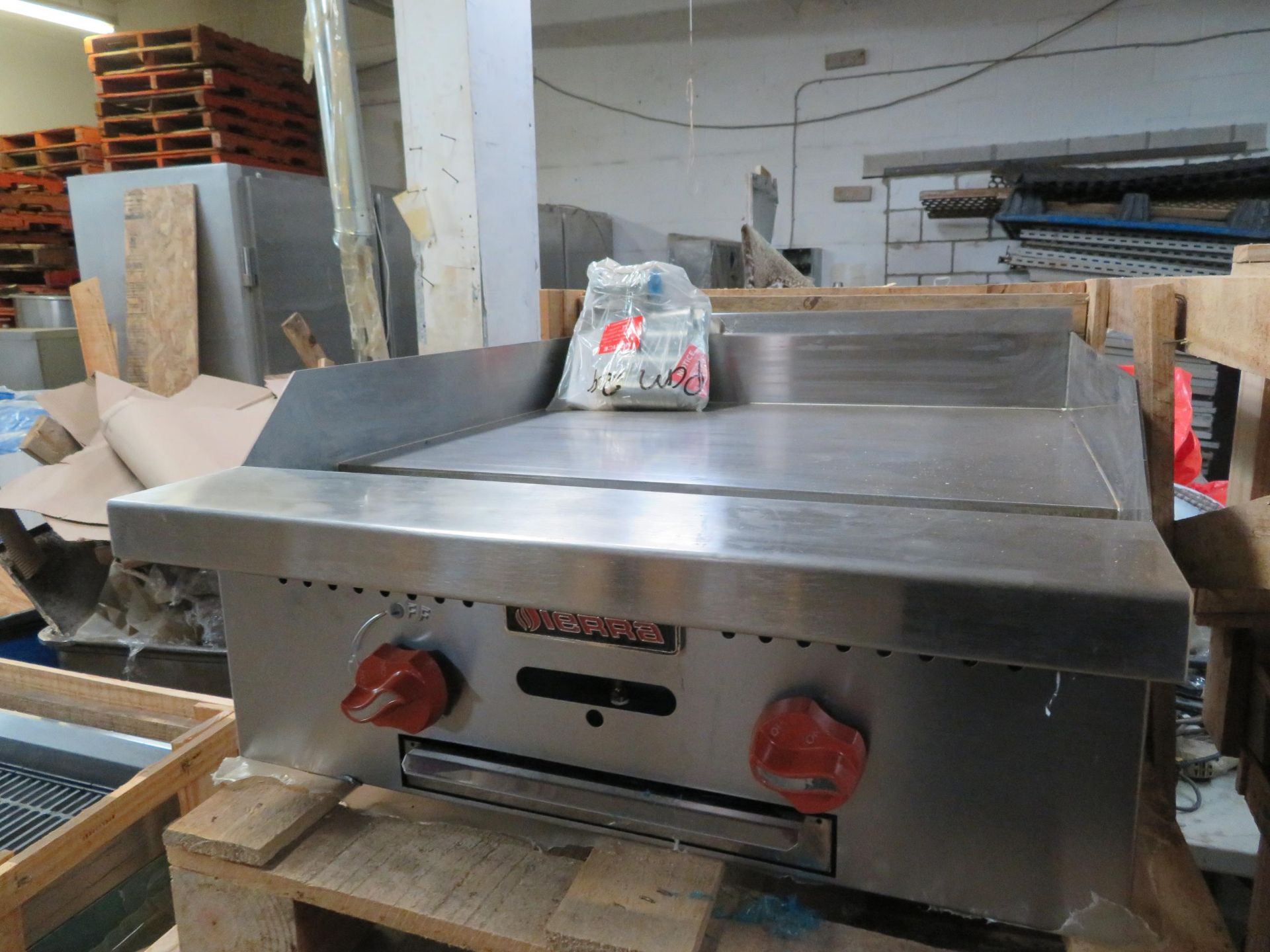 Brand New SIERRA 24" hot plate/griddle Mod #SRMG-24 (natural gas) approx. 24"w x 31"d x 12"h - Image 2 of 2
