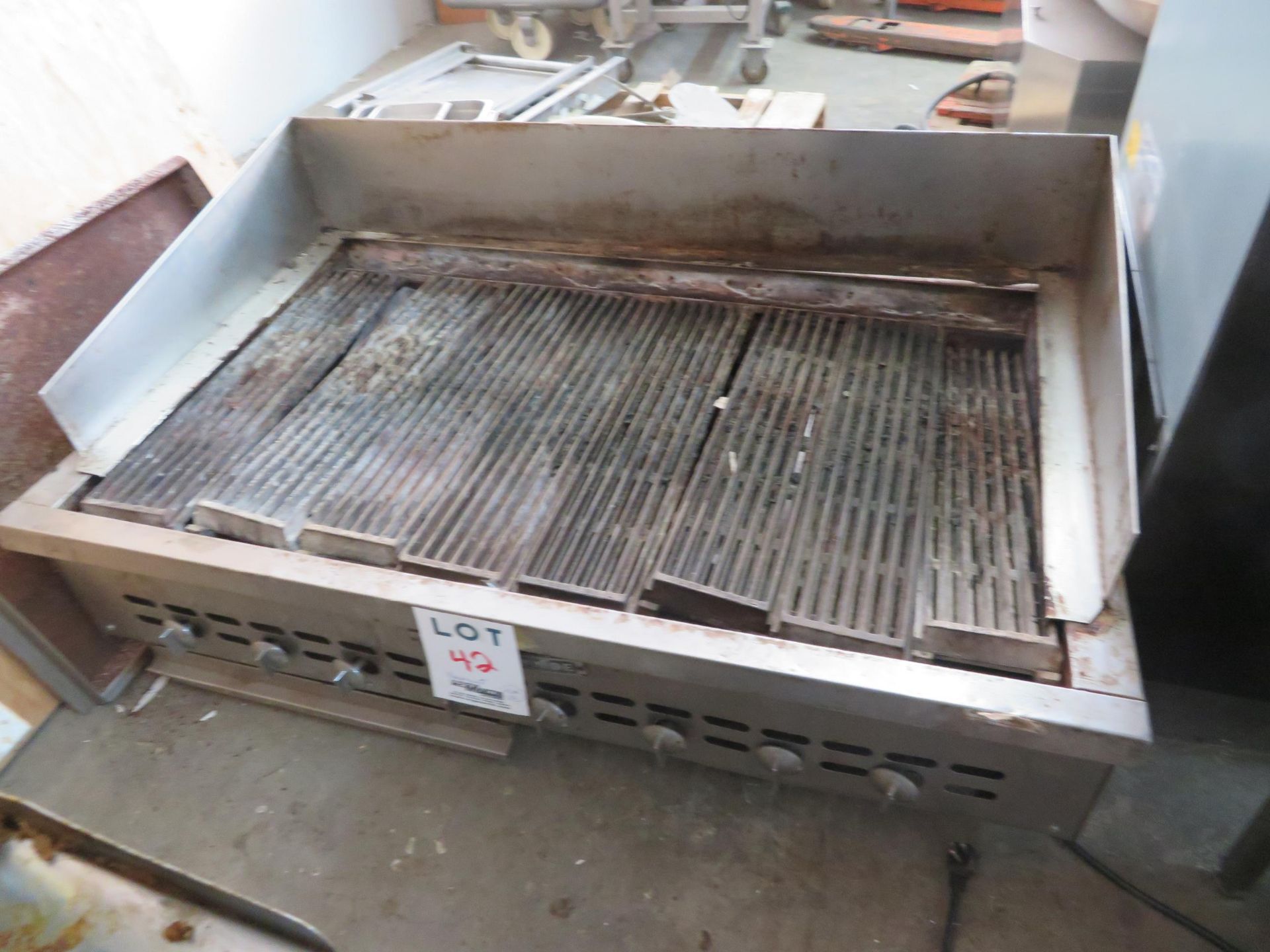 BAKER'S PRIDE natural gas grill (120,000), Mod # BP-XXX, approx. 48"w x 30"d x 13"h