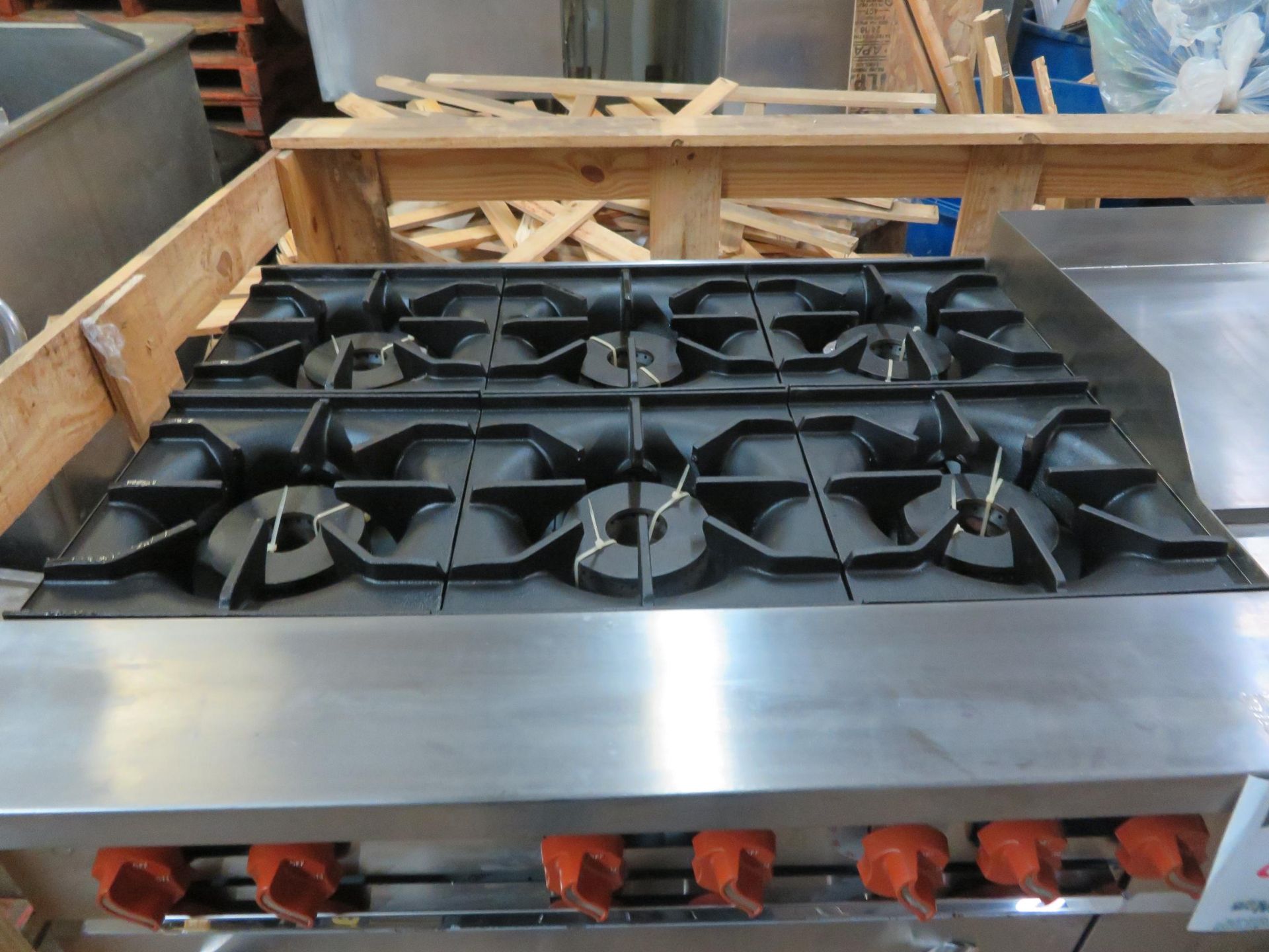 Brand New SIERRA combination gas 60"range with 6 burners and 24" hot plate/griddle, Mod #SR-6B-24G- - Image 2 of 5