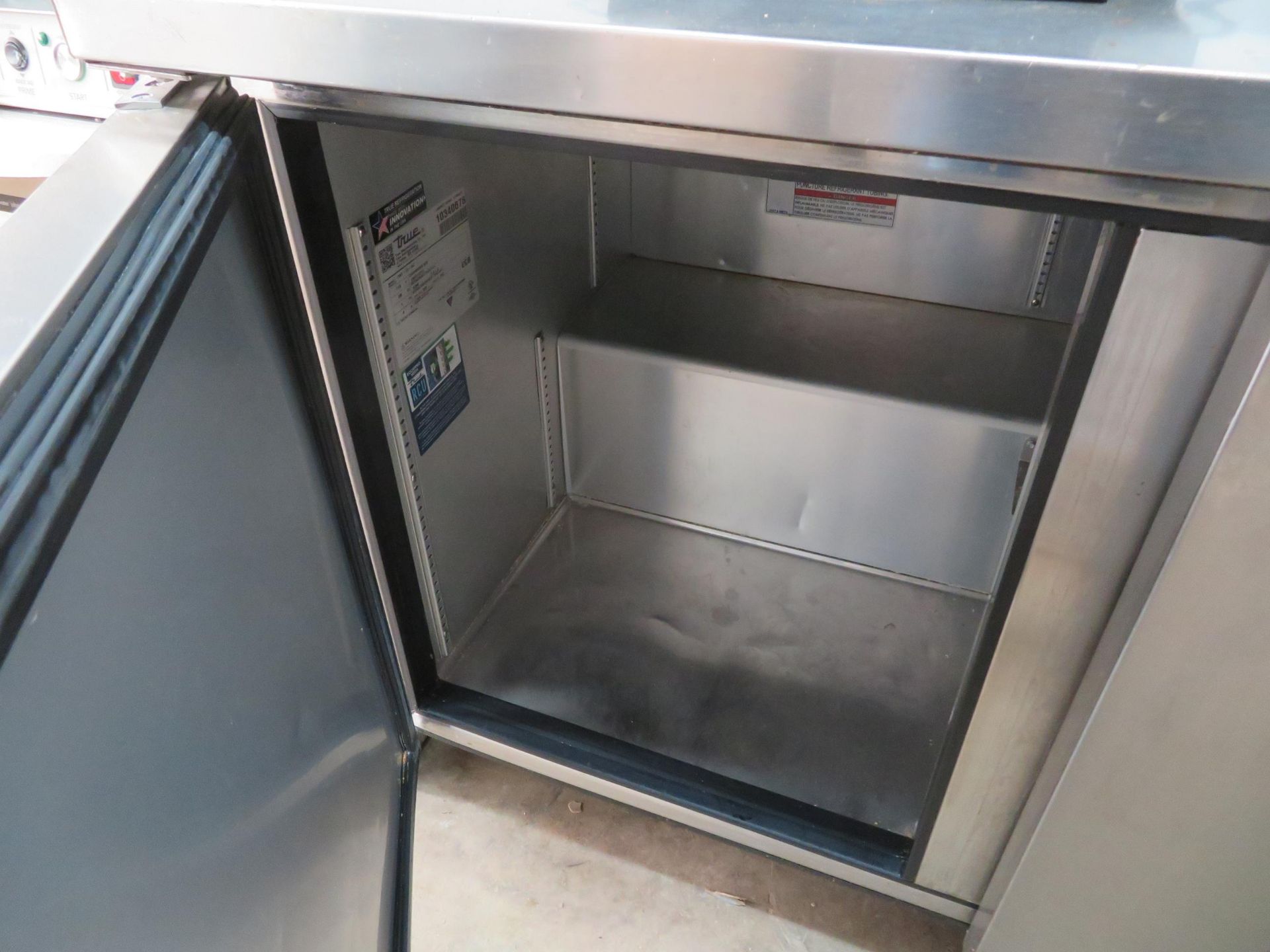 TRUE 3 door undercounter refrigerator, Mod # TWT-72-HC, approx. 72"w x 30"d x 36"h - Image 2 of 3