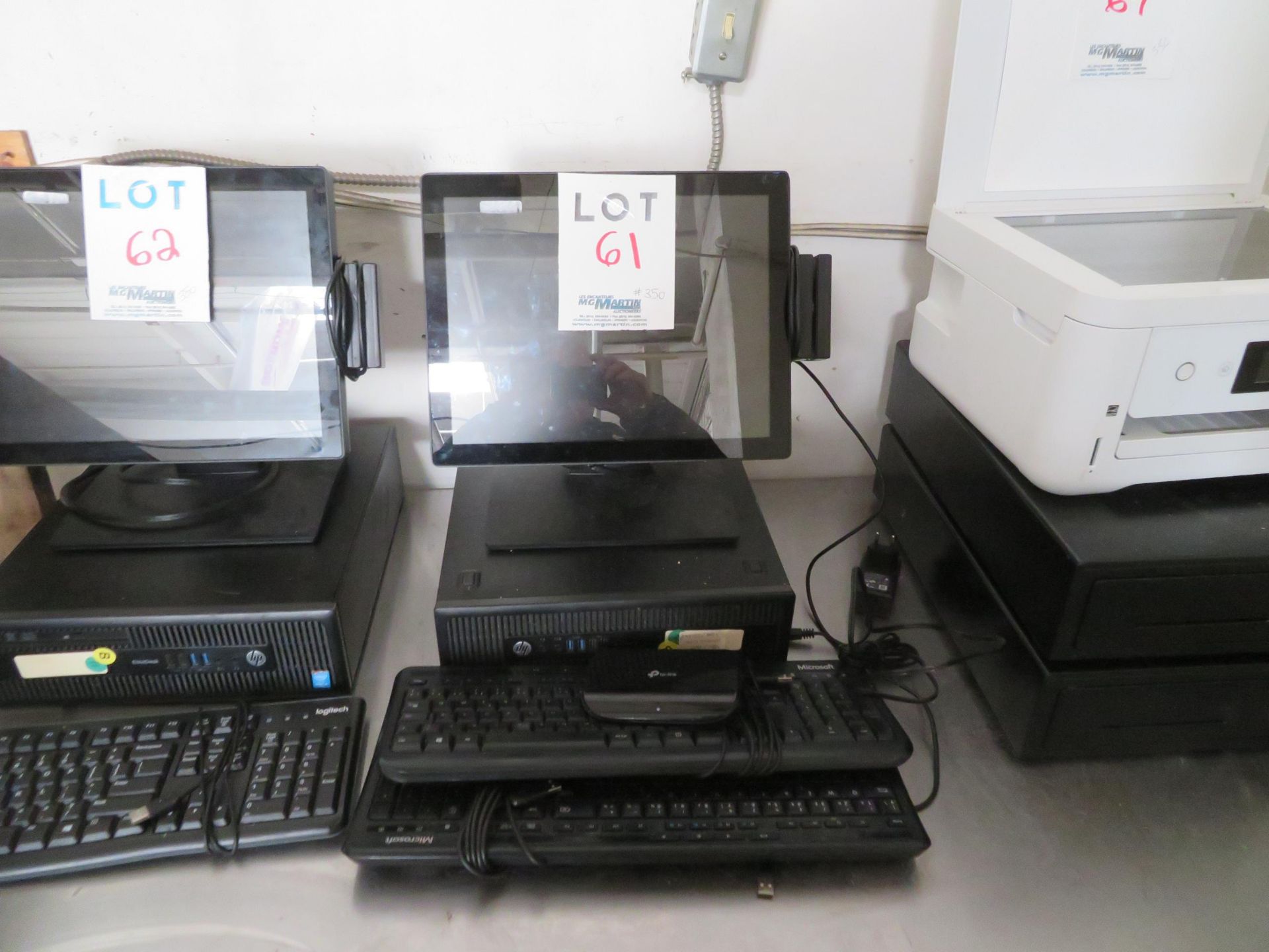 LOT including ECLIPSE touch screen Mod # MSR123U with HP computer