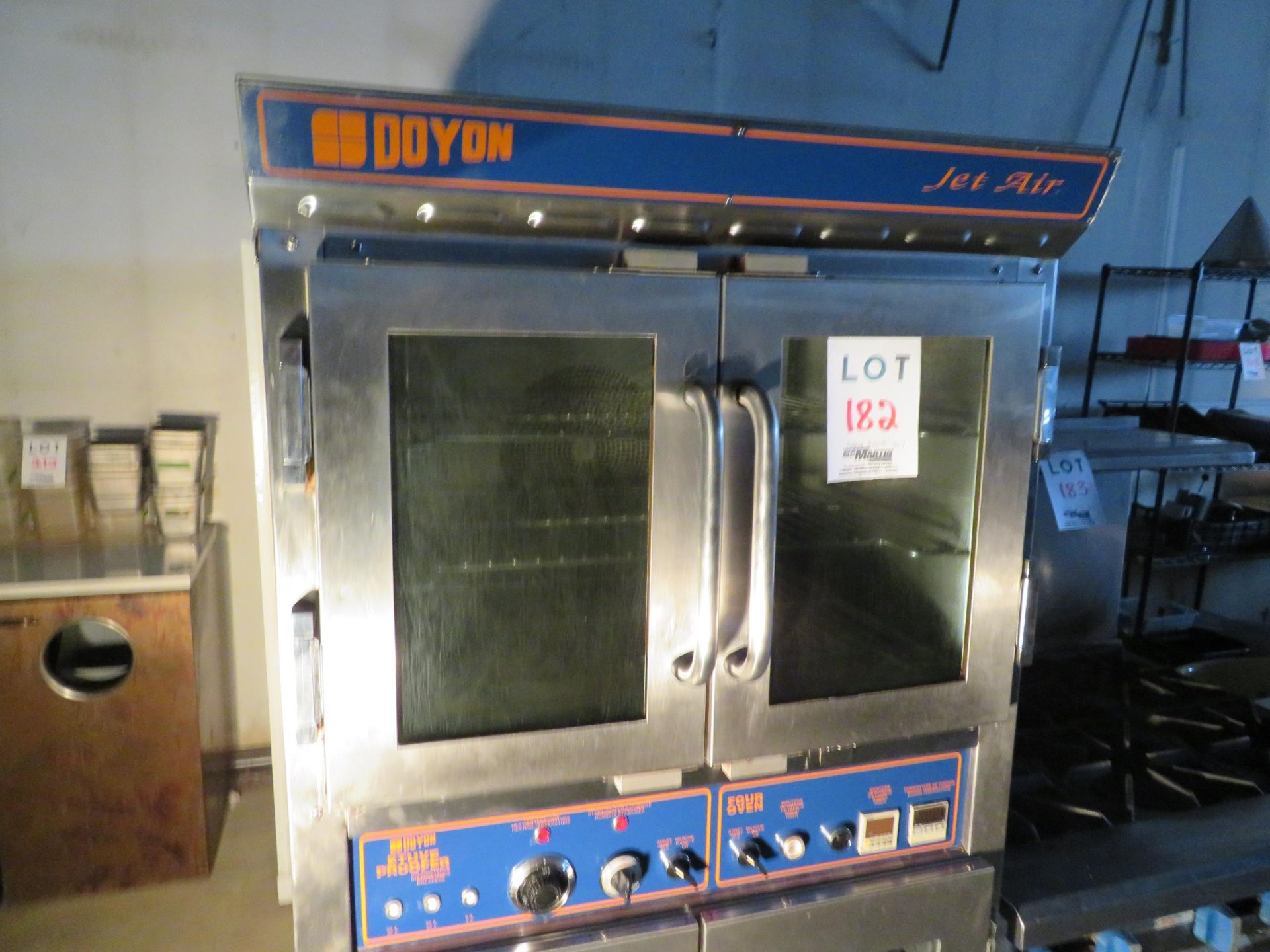 DOYON oven and proofer on wheels, Mod # JET AIR, approx. 32"w x 33"d x 71"h - Image 2 of 4