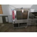BLODGETT commercial oven with rack on wheels, Mod #BCX14 approx. 40"w x 37"d x 56"h