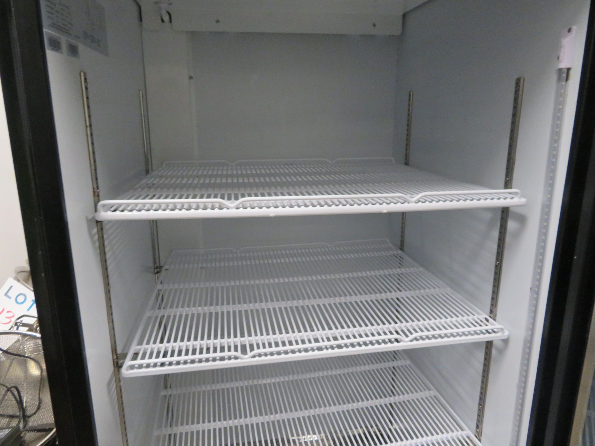 NEW AIR 1 door glass upright refrigerator on wheels, Mod # NGR-068H, approx. 30"w x 30"d x 79"h - Image 3 of 4