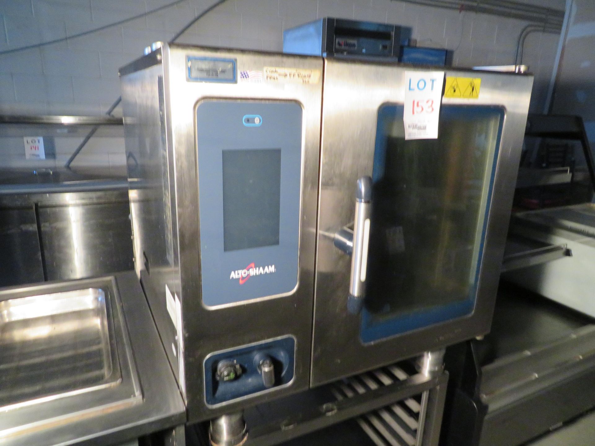 ALTO-SHAAM convection oven with rack on wheels, Mod #CTP6-10E, approx. 35"w x 35"d x 35"h - Image 2 of 5