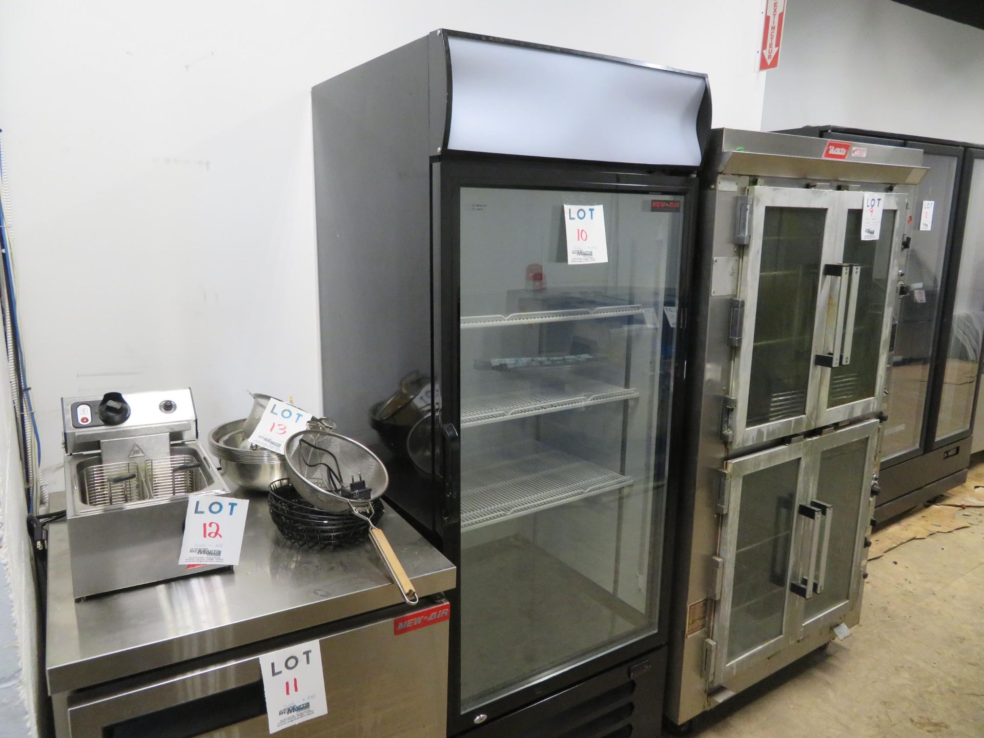 NEW AIR 1 door glass upright refrigerator on wheels, Mod # NGR-068H, approx. 30"w x 30"d x 79"h - Image 2 of 4