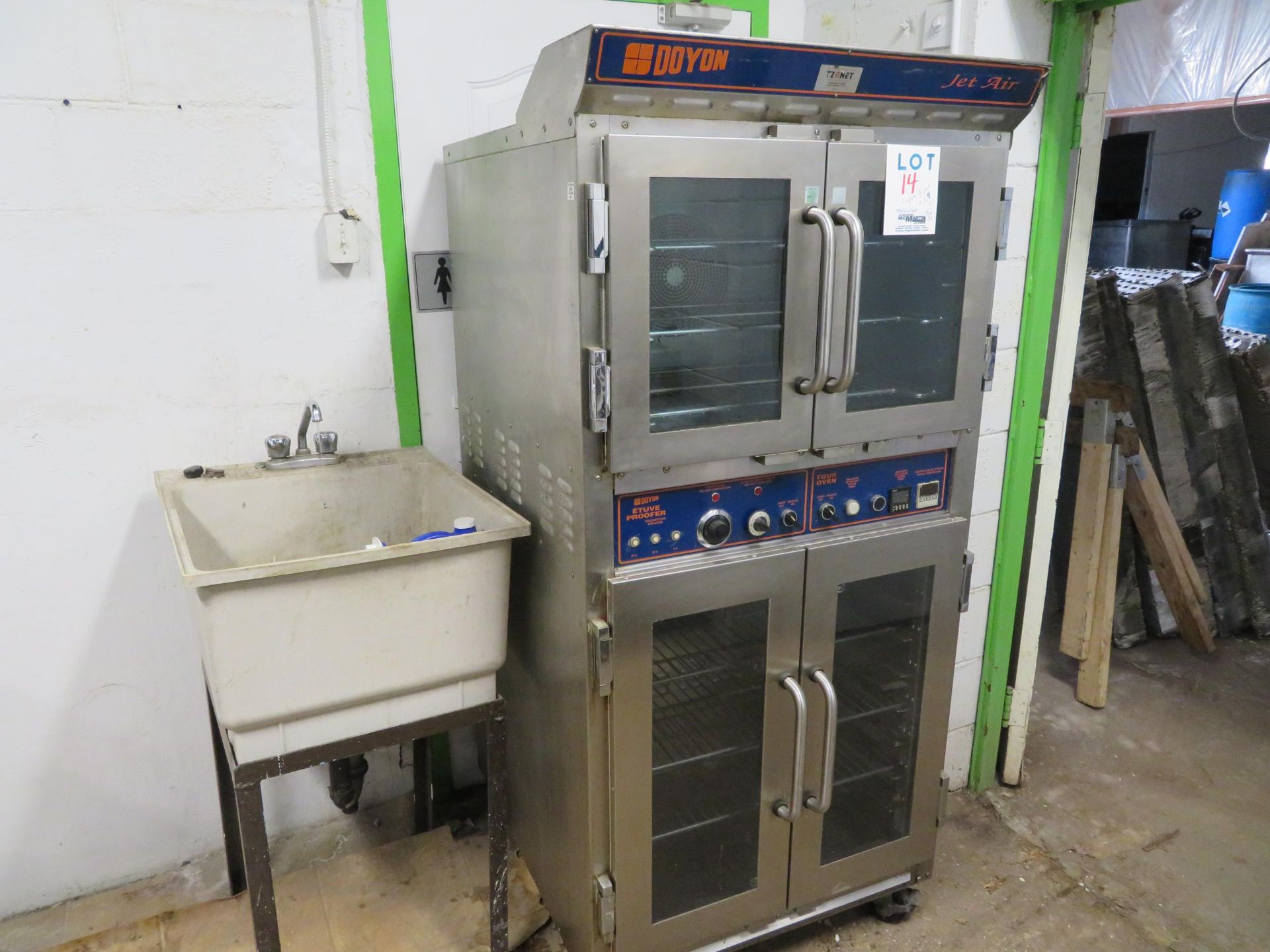 DOYON oven and proofer on wheels, Mod # JET AIR, approx. 32"w x 33"d x 71"h