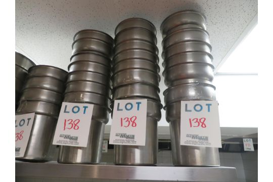 Stainless steel containers (qty 2) - Image 1 of 2