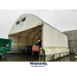 38 ft W x 40 ft L x 25 H portable building