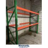 1 section 2 tier pallet rack