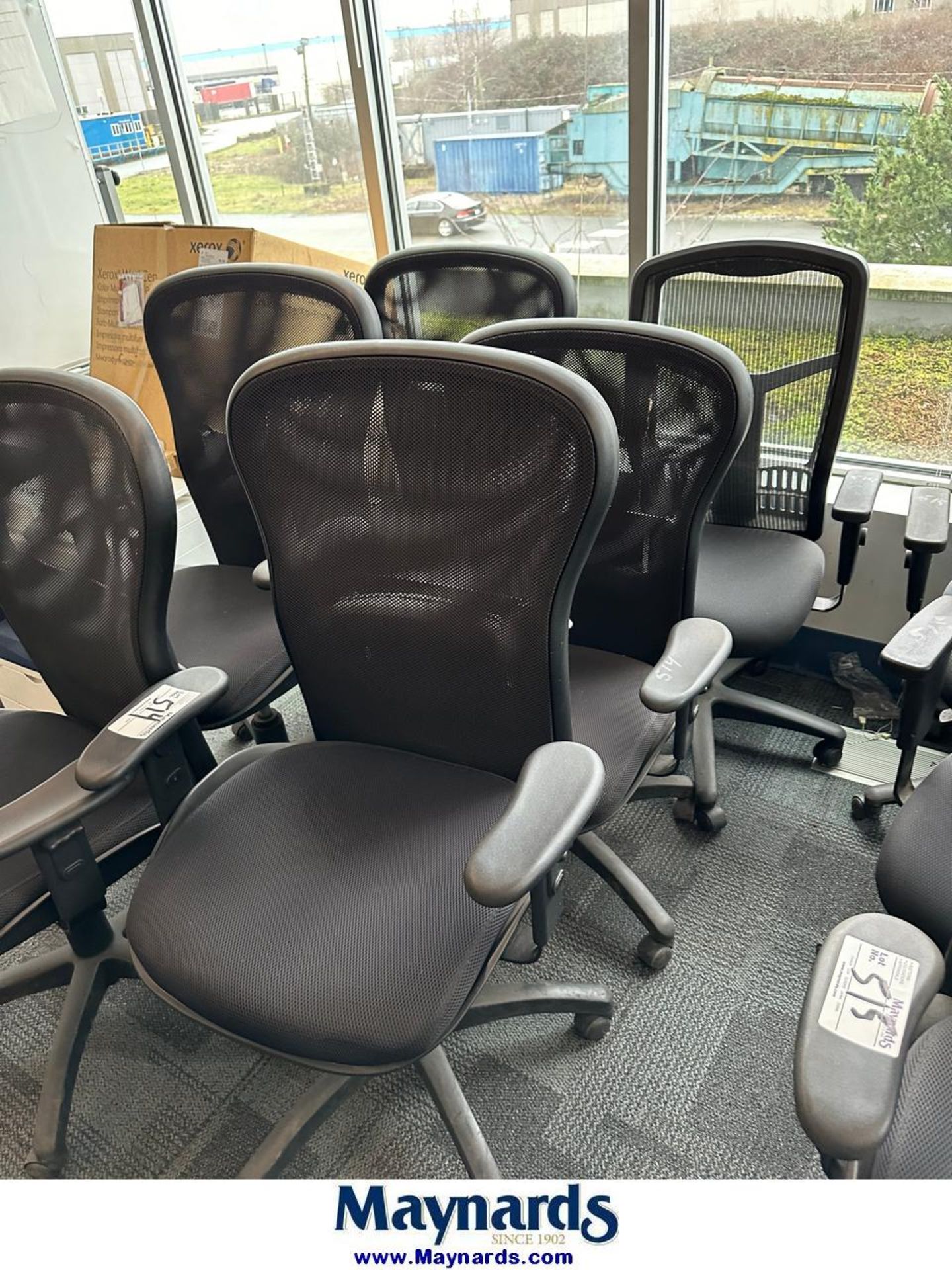 (3) lift office chairs