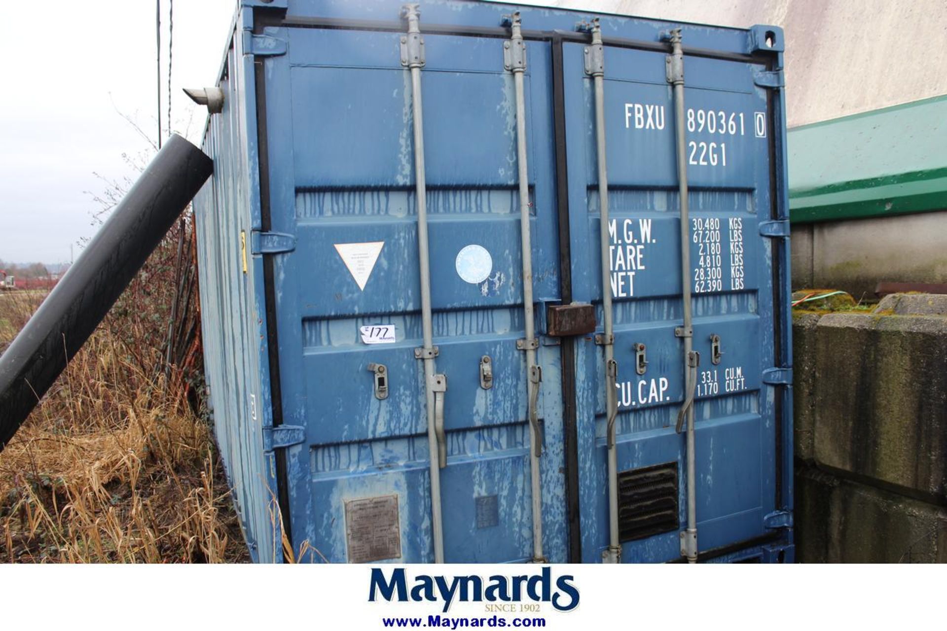 2003 20 ft shipping container